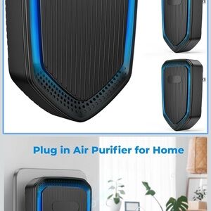 Black and Blue Plug-in Air Purifier